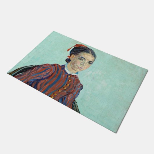 Vincent van Gogh - La Mousme Fußmatte (Schrägansicht)