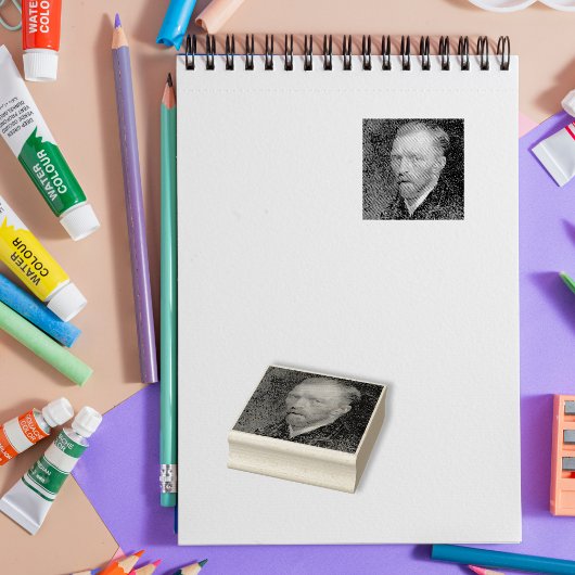 Vincent Van Gogh lädt Ihre Kunst hoch und erstellt Gummistempel