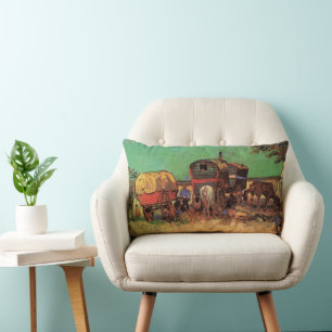 Vincent van Gogh - Lager der Zigeuner Karawanen Lendenkissen