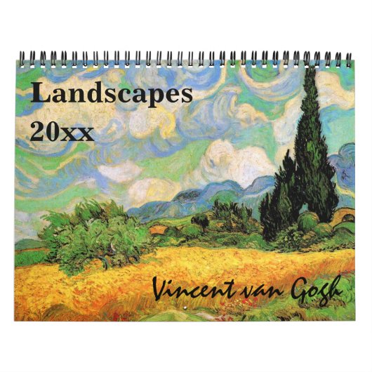 Vincent van Gogh Landscapes Vintage Kunst Kalender (Titelbild)