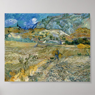 Vincent van Gogh Landschaft am Saint-Rémy-Poster Poster