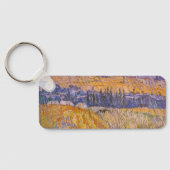 Vincent van Gogh - Landschaft bei Auvers im Regen Schlüsselanhänger (Rückseite)