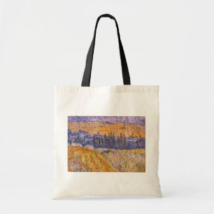 Vincent van Gogh - Landschaft bei Auvers im Regen Tragetasche
