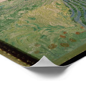 Vincent van Gogh | Landschaft bei Auvers Poster (Ecke)