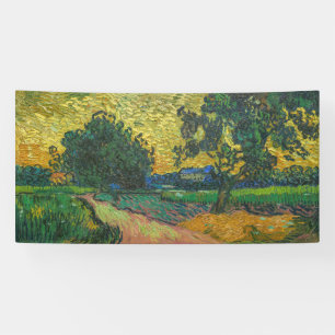 Vincent van Gogh - Landschaft bei Twilight Banner