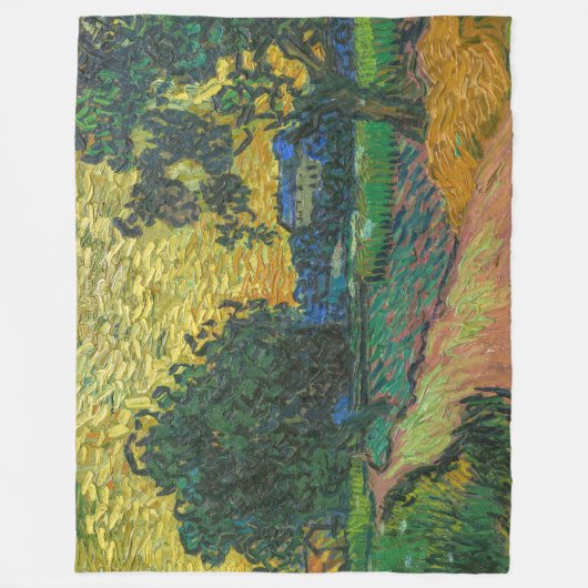 Vincent van Gogh - Landschaft bei Twilight Fleecedecke (Vorderseite)