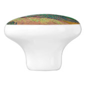 Vincent van Gogh - Landschaft bei Twilight Keramikknauf (Seitenansicht)