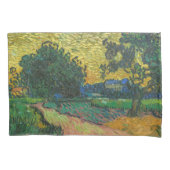Vincent van Gogh - Landschaft bei Twilight Kissenbezug (Vorderseite)