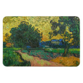 Vincent van Gogh - Landschaft bei Twilight Magnet (Horizontal)