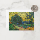 Vincent van Gogh - Landschaft bei Twilight Mitteilungskarte (Vorderseite/Rückseite Beispiel)