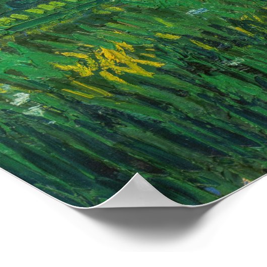 Vincent van Gogh - Landschaft bei Twilight Poster (Ecke)