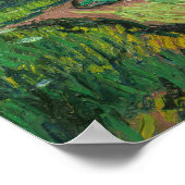 Vincent van Gogh - Landschaft bei Twilight Poster (Ecke)