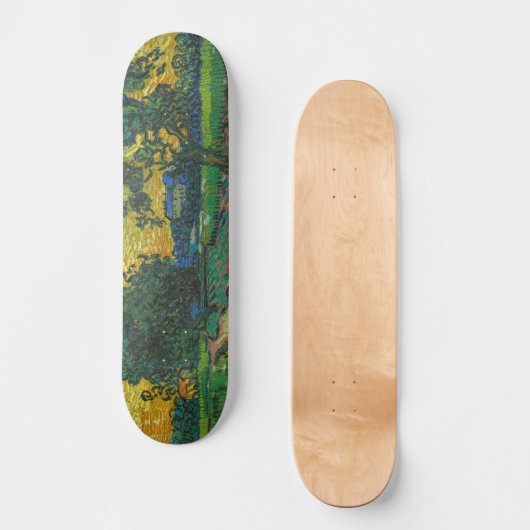 Vincent van Gogh - Landschaft bei Twilight Skateboard (Vorderseite)