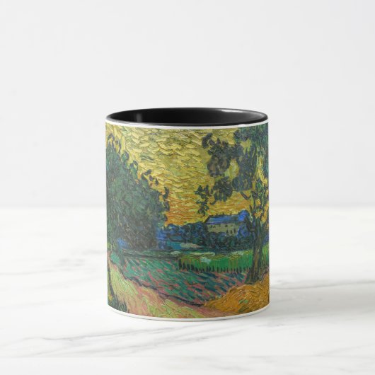 Vincent van Gogh - Landschaft bei Twilight Tasse (Zentrum)