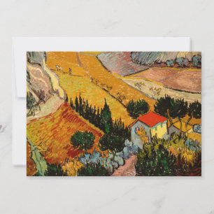 Vincent van Gogh - Landschaft, Haus und Pflüger Dankeskarte