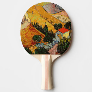 Vincent van Gogh - Landschaft, Haus und Pflüger Tischtennis Schläger
