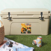 Vincent van Gogh - Landschaft, Haus und Plowman Aufkleber (Kühler)