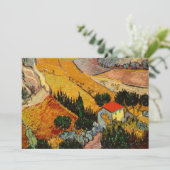 Vincent van Gogh - Landschaft, Haus und Plowman Dankeskarte (Stehend Vorderseite)
