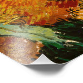 Vincent van Gogh - Landschaft, Haus und Plowman Fotodruck (Ecke)