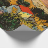 Vincent van Gogh - Landschaft, Haus und Plowman Geschenkpapier (Ecke)