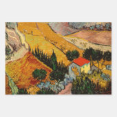 Vincent van Gogh - Landschaft, Haus und Plowman Geschenkpapier Set (Vorderseite 3)