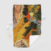 Vincent van Gogh - Landschaft, Haus und Plowman Golfhandtuch (Insitu)