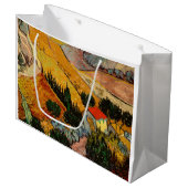 Vincent van Gogh - Landschaft, Haus und Plowman Große Geschenktüte (Vorderseite Schrägansicht)