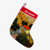 Vincent van Gogh - Landschaft, Haus und Plowman Kleiner Weihnachtsstrumpf (Vorderansicht (hängend))