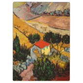 Vincent van Gogh - Landschaft, Haus und Plowman Klemmbrett (Rückseite)