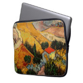 Vincent van Gogh - Landschaft, Haus und Plowman Laptopschutzhülle (Vorderseite Links)