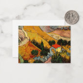 Vincent van Gogh - Landschaft, Haus und Plowman Mitteilungskarte (Vorderseite/Rückseite Beispiel)