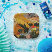 Vincent van Gogh - Landschaft, Haus und Plowman Pappteller (Party)