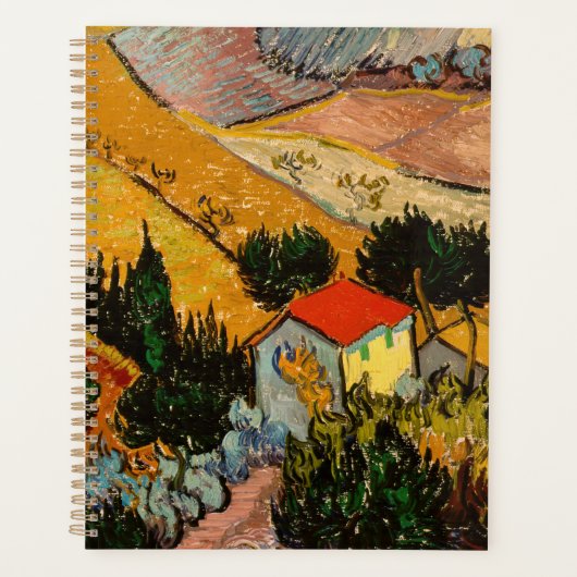 Vincent van Gogh - Landschaft, Haus und Plowman Planer (Vorderseite)