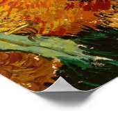 Vincent van Gogh - Landschaft, Haus und Plowman Poster (Ecke)