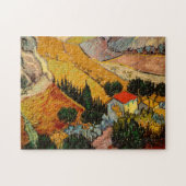 Vincent van Gogh - Landschaft, Haus und Plowman Puzzle (Horizontal)