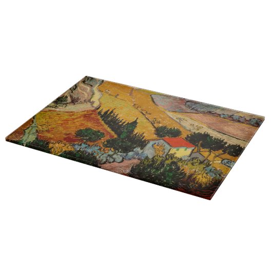 Vincent van Gogh - Landschaft, Haus und Plowman Schneidebrett (Ecke)