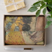 Vincent van Gogh - Landschaft, Haus und Plowman Seidenpapier (Geschenk)