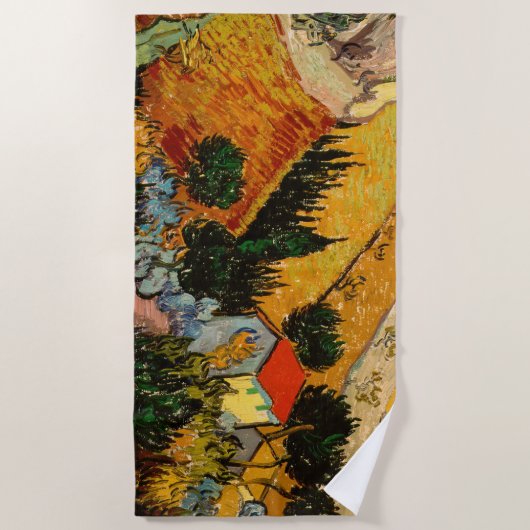 Vincent van Gogh - Landschaft, Haus und Plowman Strandtuch (Vorderseite)