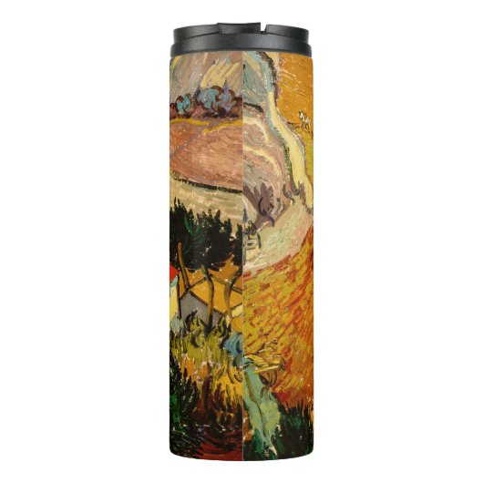 Vincent van Gogh - Landschaft, Haus und Plowman Thermosbecher (Rückseite)