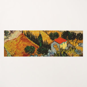 Vincent van Gogh - Landschaft, Haus und Plowman Yogamatte