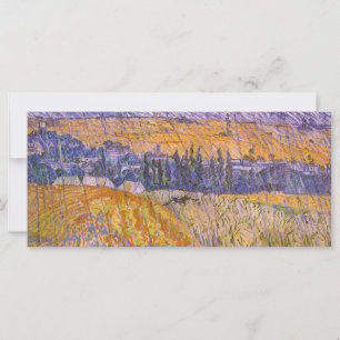 Vincent van Gogh - Landschaft in Auvers bei Regen