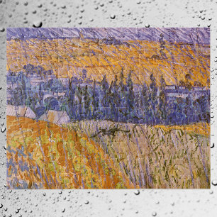 Vincent van Gogh - Landschaft in Auvers bei Regen Puzzle