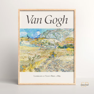 Vincent van Gogh Landschaft in Saint-Rémy Frankrei Poster