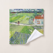 Vincent van Gogh - Landschaft mit Beförderung & Zu Badhandtuch Set (Waschlappen)