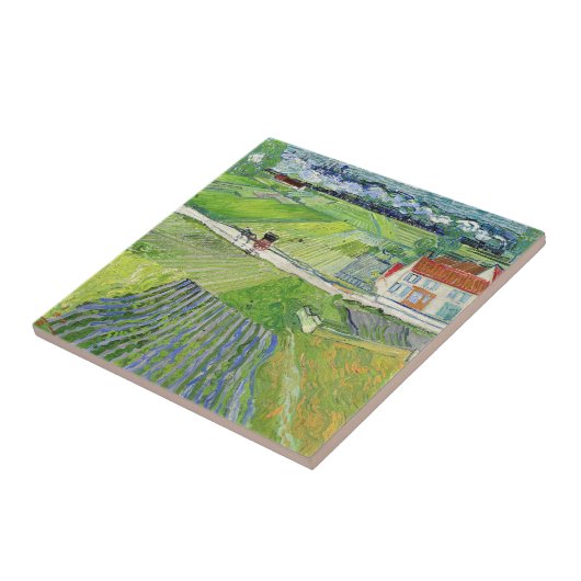 Vincent van Gogh - Landschaft mit Beförderung & Zu Fliese (Seite)