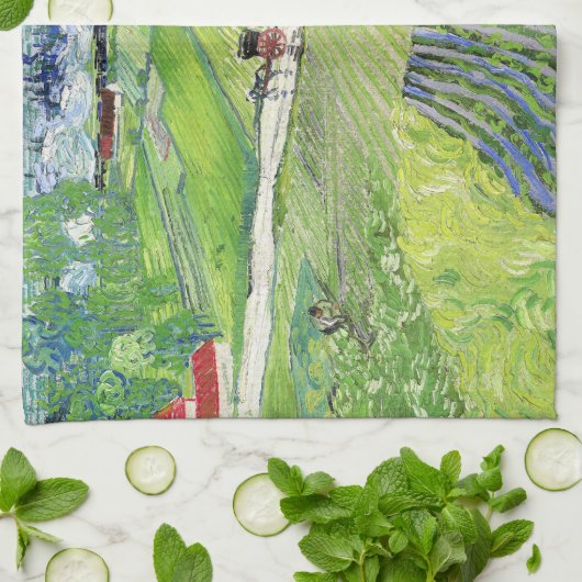 Vincent van Gogh - Landschaft mit Beförderung & Zu Geschirrtuch (Gefaltet)