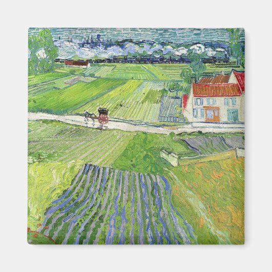 Vincent van Gogh - Landschaft mit Beförderung & Zu Magnet (Vorne)