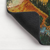 Vincent van Gogh | Landschaft mit Haus & Plowman Mousepad (Ecke)