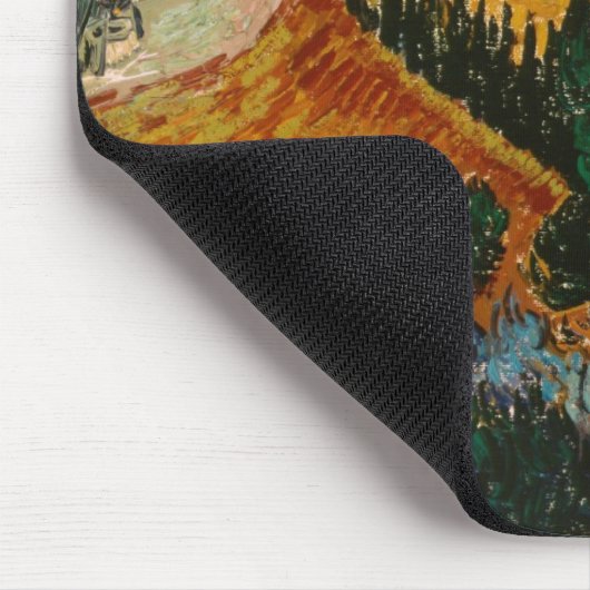 Vincent van Gogh | Landschaft mit Haus & Plowman Mousepad (Ecke)