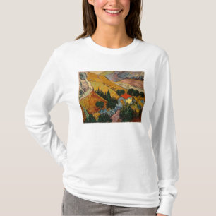 Vincent van Gogh   Landschaft mit Haus & Plowman T-Shirt